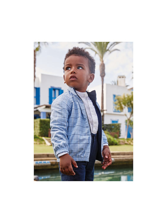 Mayoral Kids Bomber short Windproof Double Sided Navy Blue