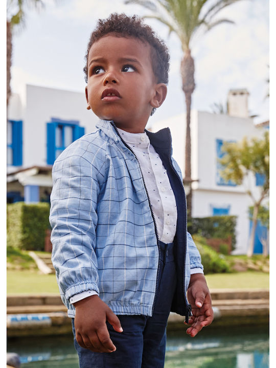 Kids' Bomber Short Windproof Double Sided Navy Blue Nautico