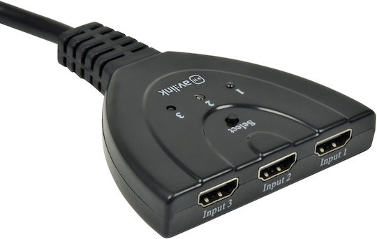 AvLink 3-Port HDMI Switch 128.831UK