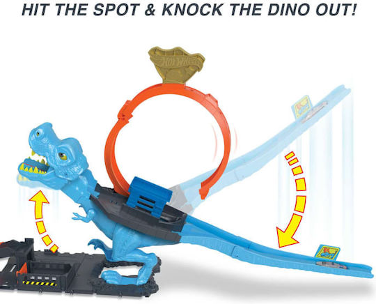 Hot Wheels City T-Rex Track Chomp Down 1:64 for Ages 4+