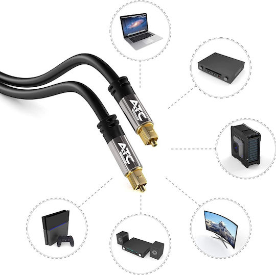 ATC 3m TOS male Optical Cable (02.007.0021)