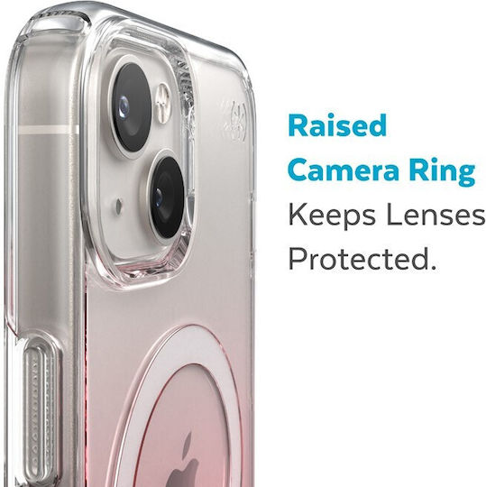 Speck Presidio Perfect Clear Ombre Back Cover Plastic / Silicone Clear/Vintage Rose Fade (iPhone 14 Pro Max)