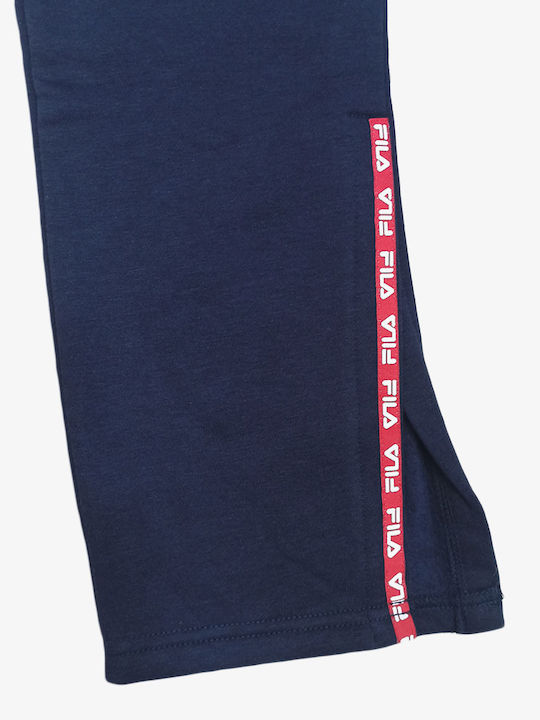 Bia Open Split Pant Women's Long Legging High Waisted Fleece Lining Navy Blue