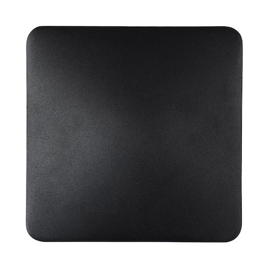 GloboStar Helio-S Wall-Mounted Outdoor Lighting Ceiling Lamp LED IP65 10W with Warm White Light 21x5x21cm