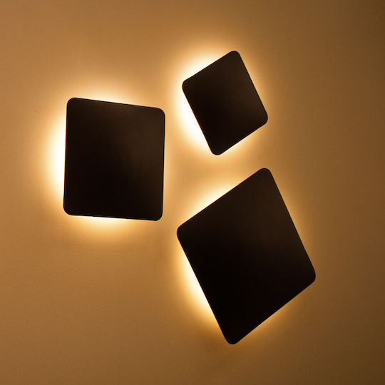 GloboStar Helio-S Wall-Mounted Outdoor Lighting Ceiling Lamp LED IP65 10W with Warm White Light 21x5x21cm