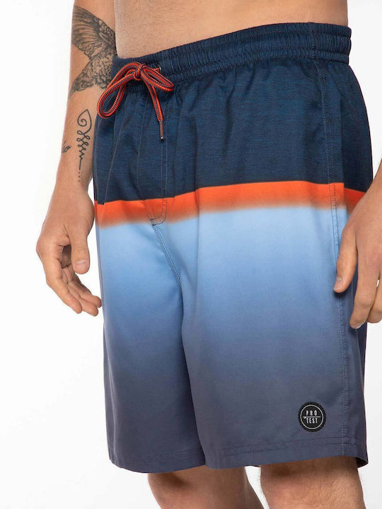 Men's Swimwear Shorts Navy Blue Striped