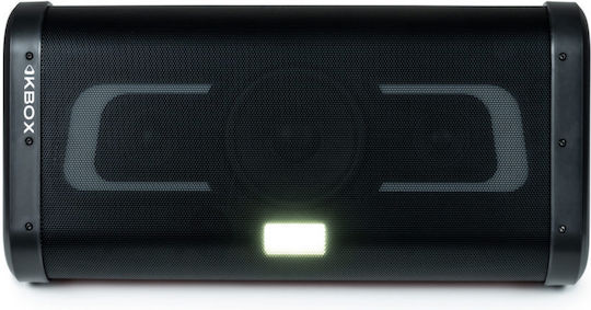 Karaoke-Lautsprecher mit Kabelgebundenen Mikrofonen und Lichteffekten PARTY KBOX PARTYBTIPKBOX Schwarz