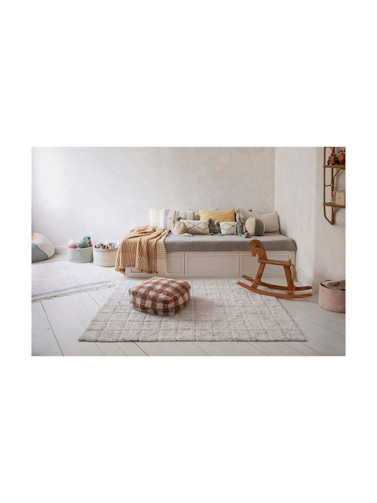 Lorena Canals Mosaic Χειροποίητο Παιδικό Χαλί Βαμβακερό Εκρού 120x160cm