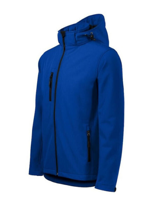 Performance Winter Jacket Softshell Waterproof and Windproof Blue