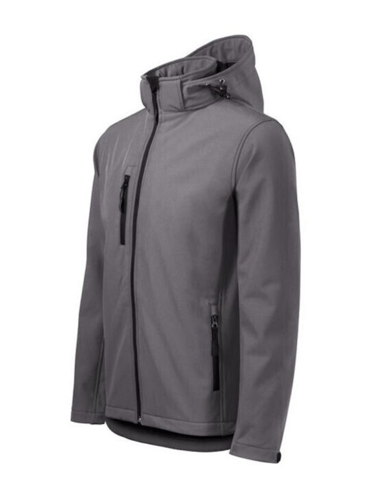 Производителност Зимно Мъжко Softshell Водоустойчиво и Ветроустойчиво Graphite