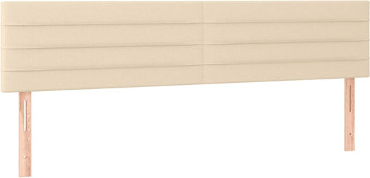 Bed Queen Upholstered with Fabric Blue with Slats & Mattress 160x200cm