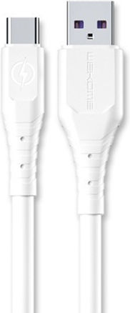 WK WDC-152 USB 2.0 Cable USB-C male - USB-A 30W Λευκό 2m 250698