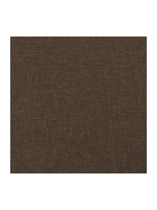 Saltea Supradublă Pătată cu Material Maro Închis cu Plăci și Saltea 160x200cm