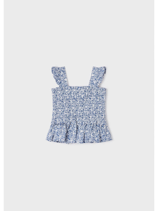 Mayoral Kids Blouse Sleeveless Blue