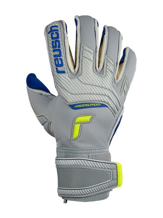 Reusch Attrakt Gold X Evo Adults Goalkeeper Gloves Gray