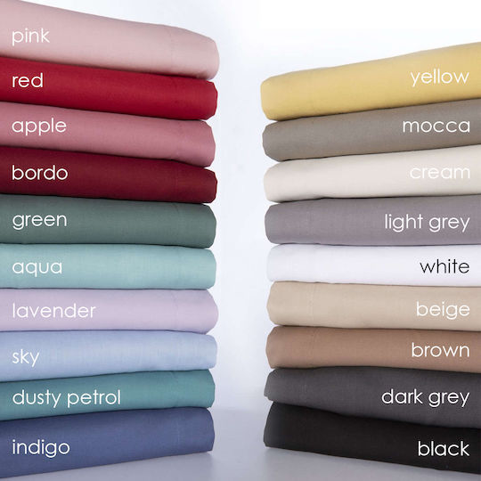 Nef-Nef Homeware Sheet for Single Bed 170x270cm. Basic Fuchsia
