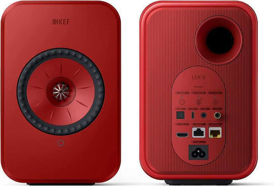 Kef LSX II Aktive Lautsprecher 2 Anzahl von Fahrern 70W (Paar) Lava Red