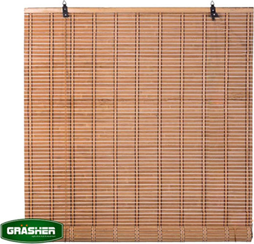 Grasher Beschattungsrollo Bamboo in Braun Farbe L150xH180cm Grasher Beschattungsrollo Bamboo in Braun Farbe L150xH180cm