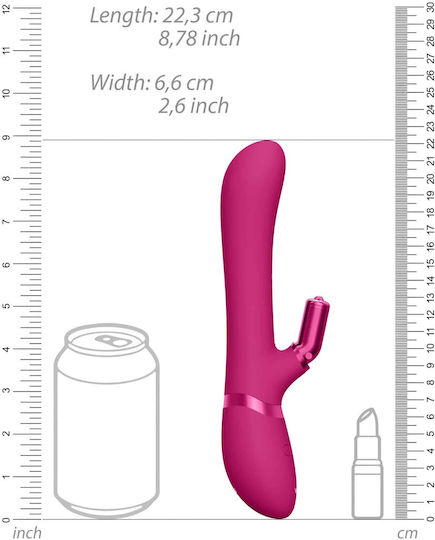 Vive Chou Δονητής Rabbit Rabbit Vibrator 22.3cm Pink