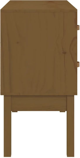 Consolă din Lemn Masiv Brown Honey L90xL40xH78buc