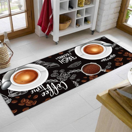 Dimcol Espresso 266 Подложка за Кухненски Пътеки с Антиплъзгащо Подложка Многоцветен 65x150εκ.