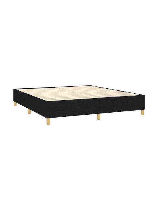Bett Übergröße Mit Stoff bezogen Black mit Latten & Matratze 160x200cm