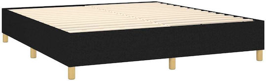 Bett Übergröße Mit Stoff bezogen Black mit Latten & Matratze 160x200cm