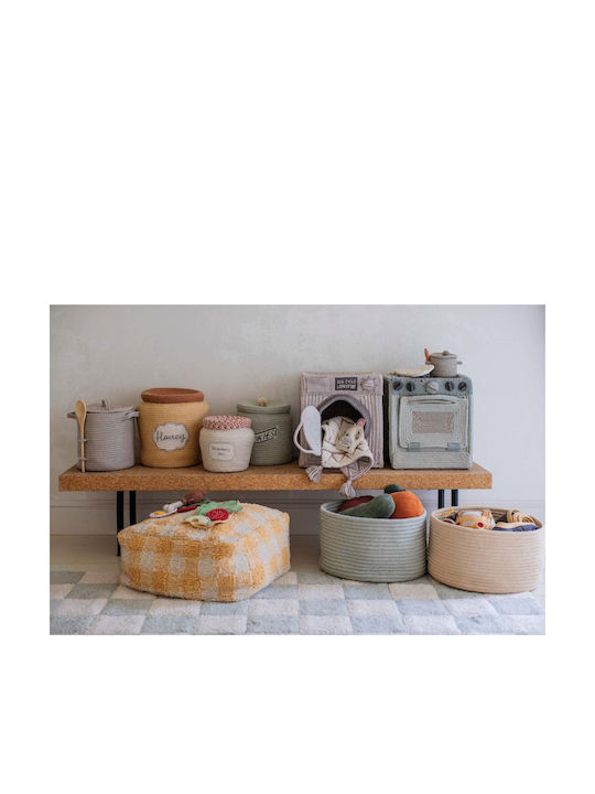 Lorena Canals Kinder Aufbewahrungskorb aus Stoff Jam Jar Beige 20x23cm 1Stück
