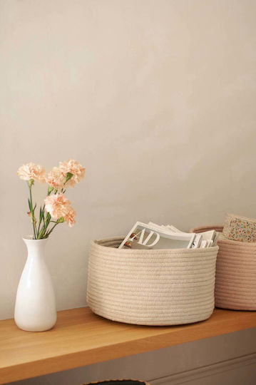 Lorena Canals Kinder Aufbewahrungskorb aus Stoff Gram Beige 35x20cm 1Stück