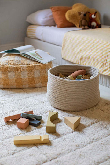 Lorena Canals Kinder Aufbewahrungskorb aus Stoff Gram Beige 35x20cm 1Stück