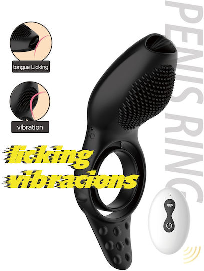Kinksters Δονούμενο Δαχτυλίδι Πέους Μαύρο 3211-0120
