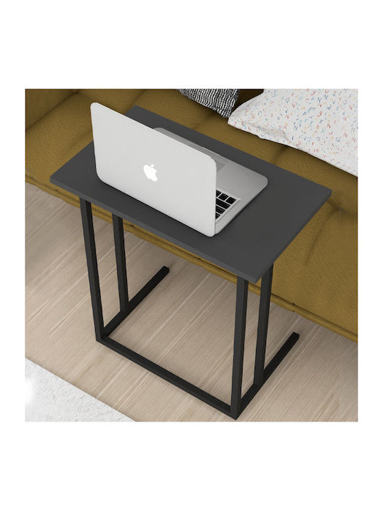 Rectangular Side Coffee Table Tibet Wooden Anthracite W60xL35.5xH65.5cm