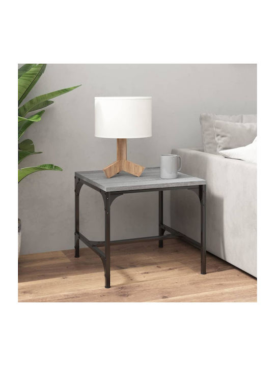 Square Wooden Side Table Γκρι Sonoma L40xW40xH35cm