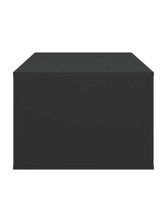 Masa Centrală Rectangulară Din Lemn Cu Sertare Neagră Lățime 50,5 Lungime 100 Înălțime 35 cm
