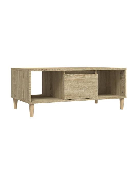 Rectangular Wooden Coffee Table Sonoma L90xW50xH36.5cm