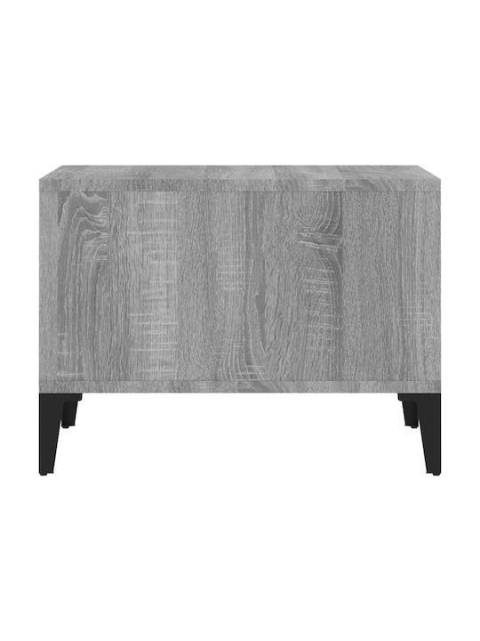Masa Centrală Rectangulară Din Lemn Gri L60xL50xÎ36,5cm