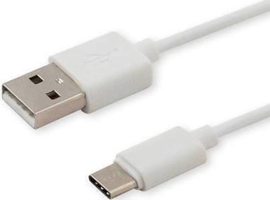 QIHANG Φορτιστής με Θύρα USB-A και Καλώδιο USB-C Λευκός (Z34)