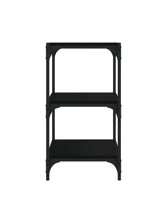 Shelving Unit Floor Black 40x33x70.5cm