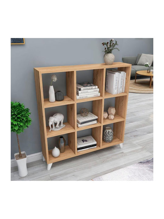 Bookcase Saul Pine / Oak 88.2x20x88.2cm