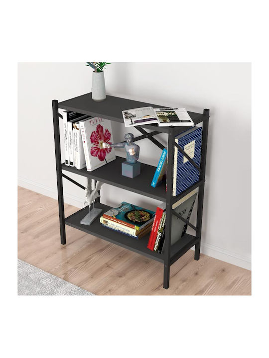 Bibliothek Colmar Anthrazit 66x34x85cm