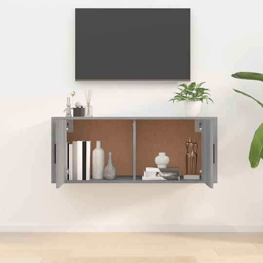 Έπιπλο Τηλεόρασης Γκρι Sonoma Μ100xΠ34.5xΥ40cm