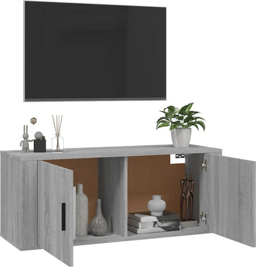 Έπιπλο Τηλεόρασης Γκρι Sonoma Μ100xΠ34.5xΥ40cm