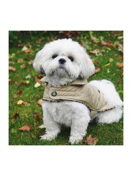 Sotnos Quilted Jacket Μπουφάν Σκύλου Αδιάβροχο σε Μπεζ χρώμα XSmall 17.5cm