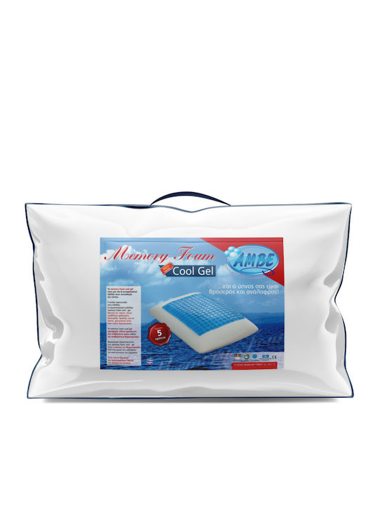 Amve Cool Gel 42 Μαξιλάρι Ύπνου Gel Ανατομικό 40x60x15cm