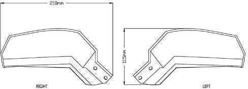 Puig Motorcycle Protective Hand Guards for Yamaha Tracer 900 GT in Silver Colour