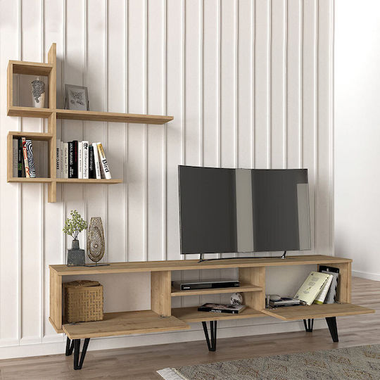Salerno Living Room TV Unit Sapphire L180xW35xH51cm