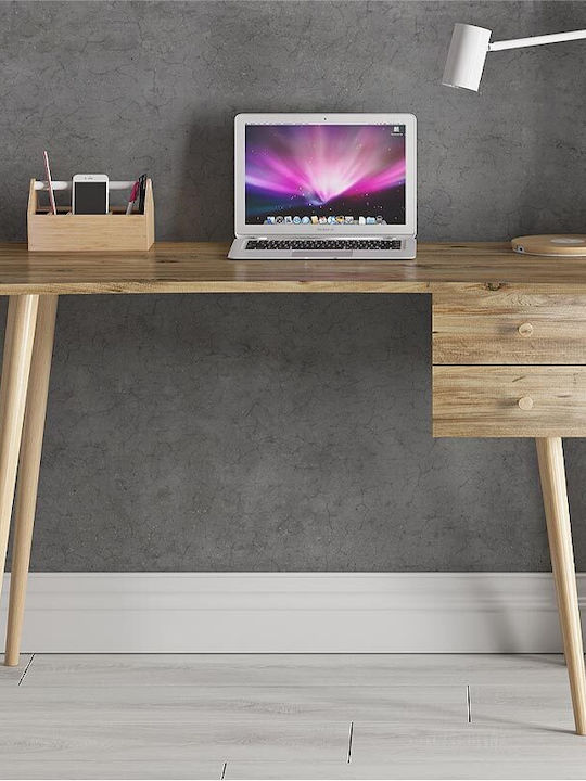 Γραφείο Balbina Ξύλινο Atlantic Pine 120x60x77εκ.