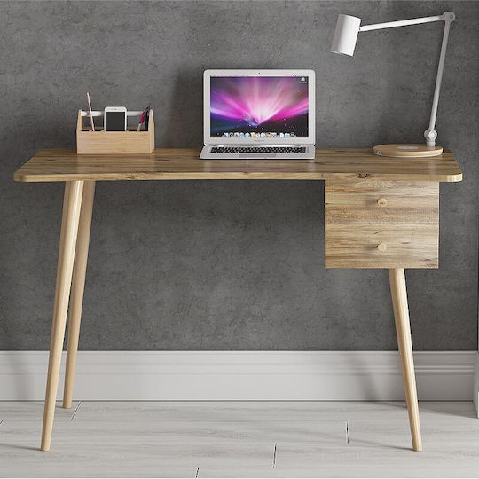 Γραφείο Balbina Ξύλινο Atlantic Pine 120x60x77εκ.