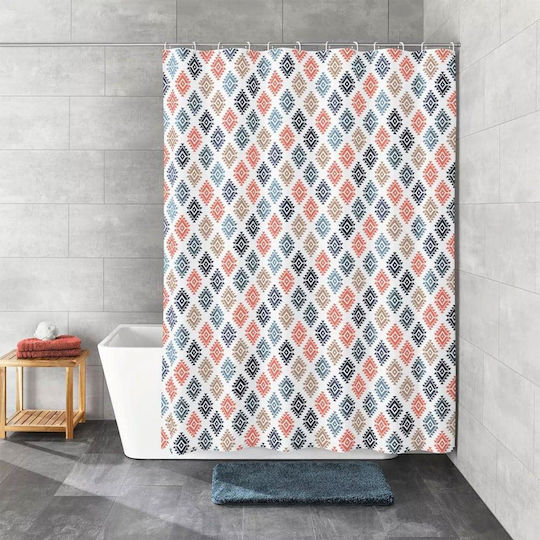 Kleine Wolke Breeze Fabric Shower Curtain 180x200cm Multicolour