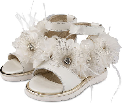 Babywalker Baptism Sandals Ecru